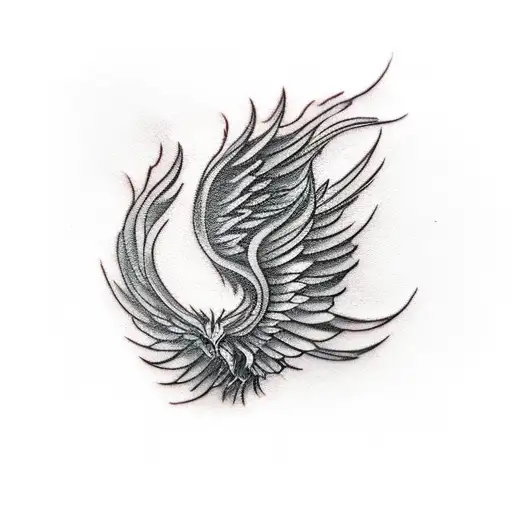 Phoenix Tattoo For Waist