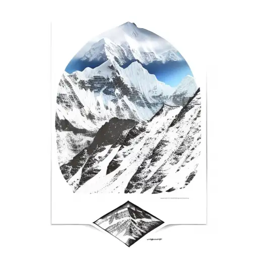 Mountain Scene In Nepal