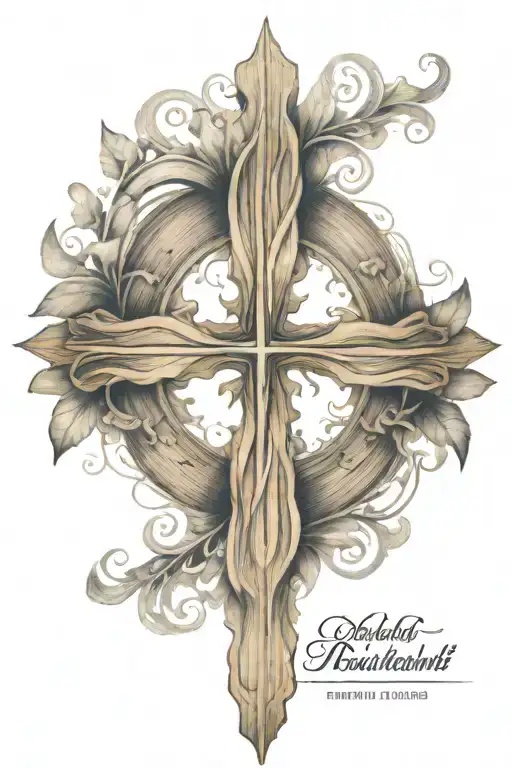 Wood Grain Cross