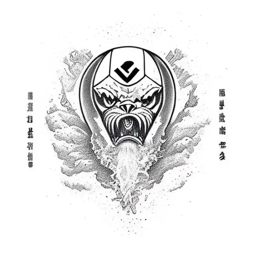 A Fierce Jiu Jitsu Fighter Grappling With A Volcano In The Background