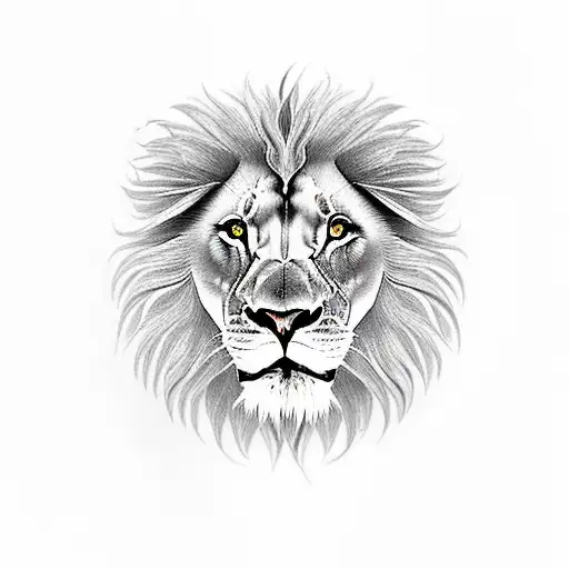 A Powerful Lion Symbolizing Family Strength And Protection