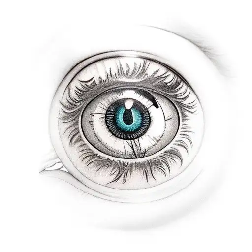 Eye With Clock Reflection