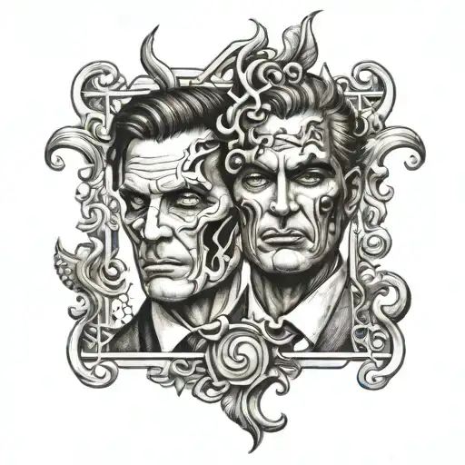 Two Face Gemini Good And Evil