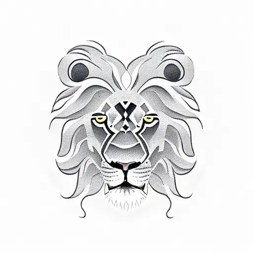 Lion With Big Letter A