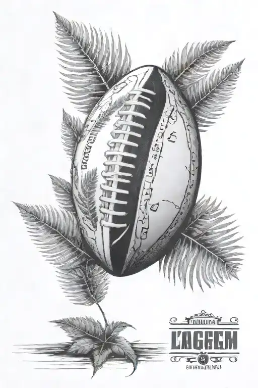 Half Clock Half Rugby Ball With Silver Fern