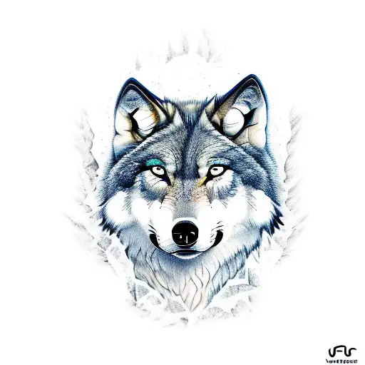 Full Sleeve Wolf And Environment