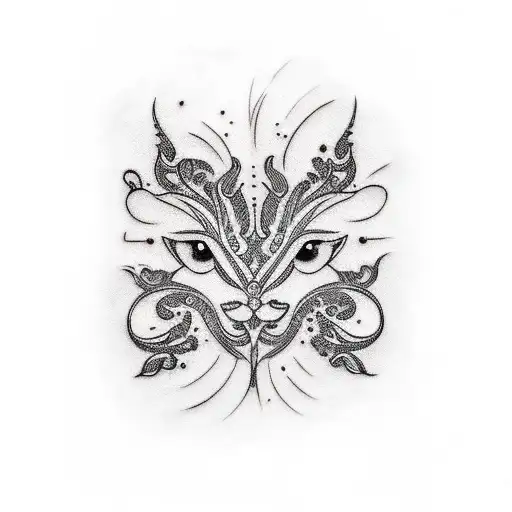 Black White And Gold Tattoo Of An Astranout