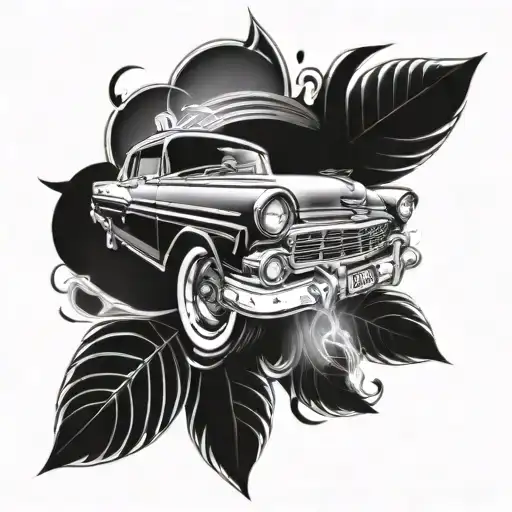 Front View Lowrider Car