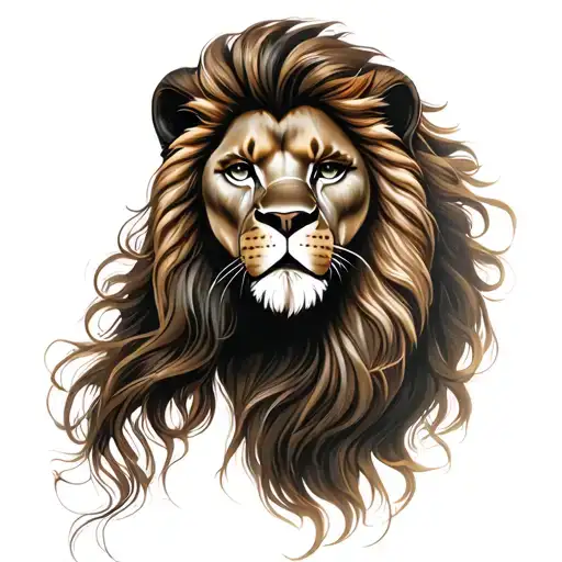 Chicano Girl Face Lion Wearing