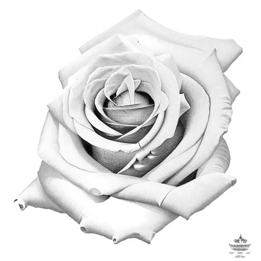 A Rose And A Paint Brush With The Word Ava Written On A Ribbon Below