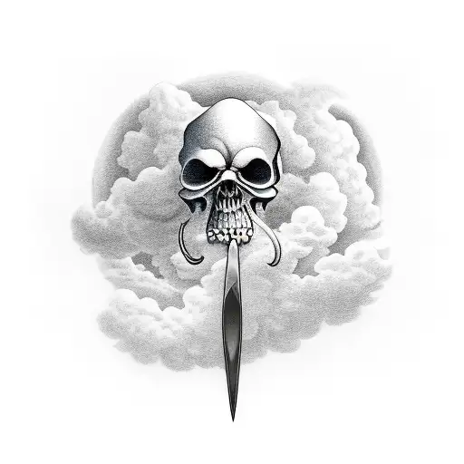 Grand Reaper In The Clouds