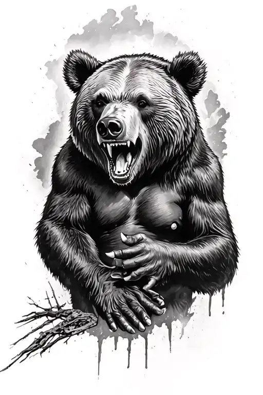 Bear Raging Dangerous