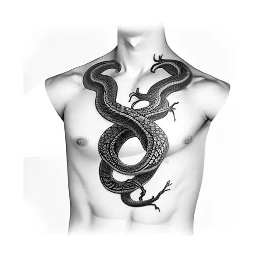 Snake Sleeve Shoulder