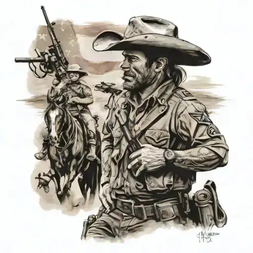 Military Cowboy Country Houser