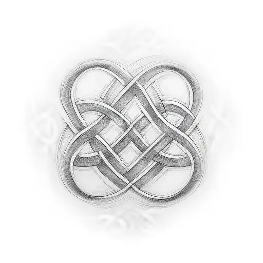 Celtic Knot Merge With Celtic Triquette