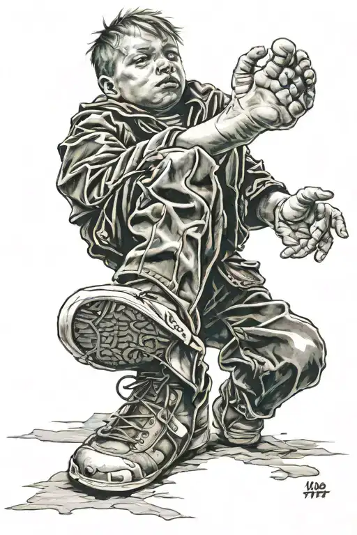 Kid With Feet That Are Backwards