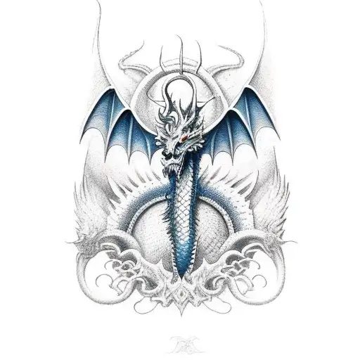 Majestic Dragon With Wings