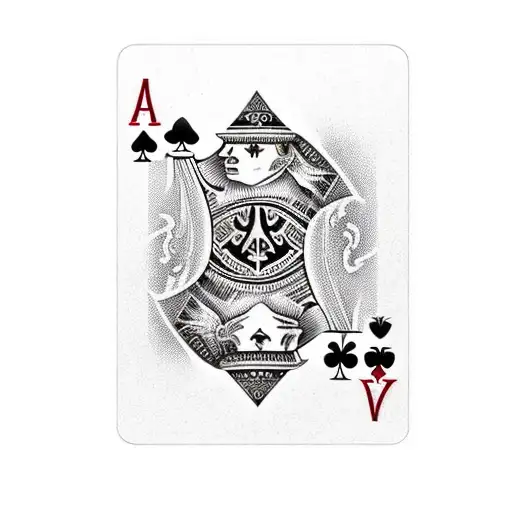Ace Of Spades Playing Card Flames