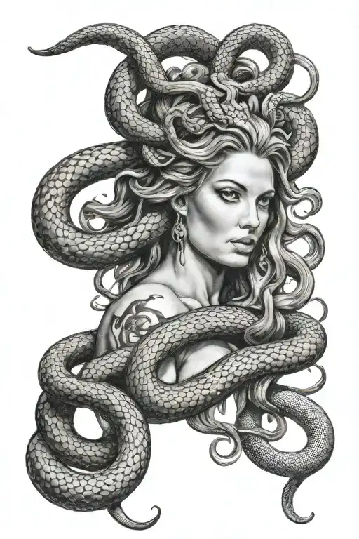 Medusa And Snake