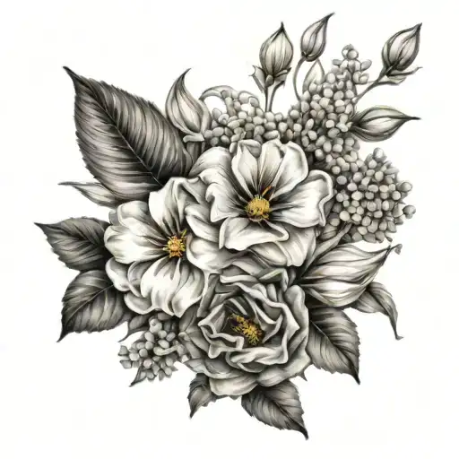 Birth Flower Bouquet