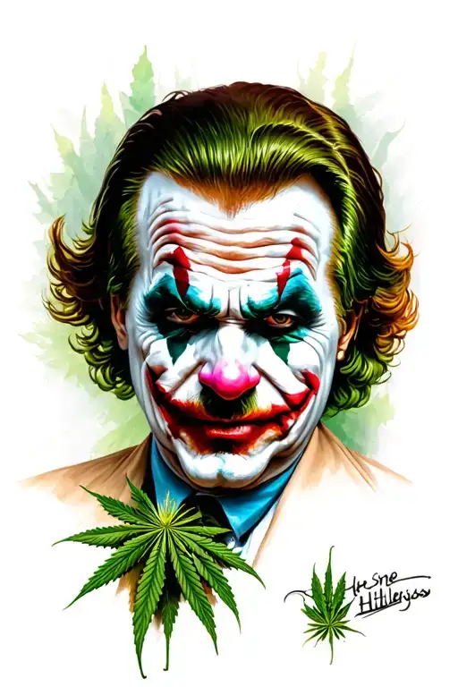 Joker Hitler High On Weed