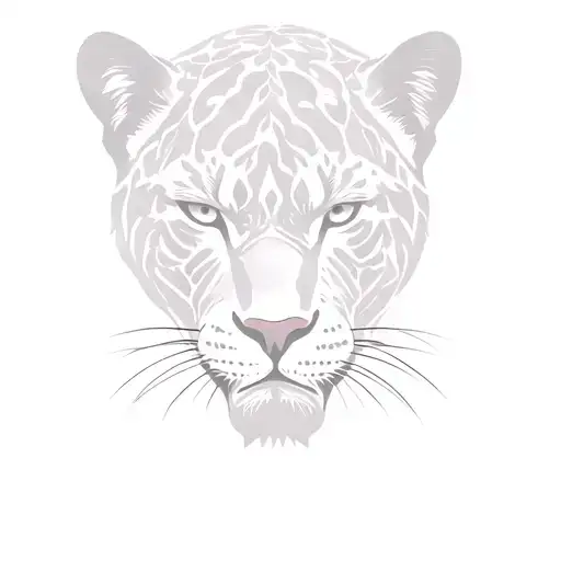 Black Panther Hidden In The Leaves