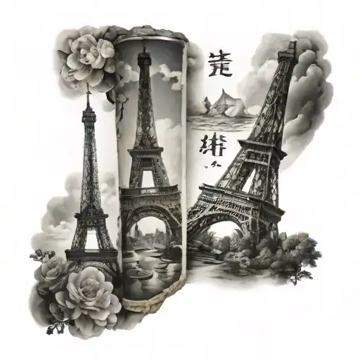 France Japan Travel Themed