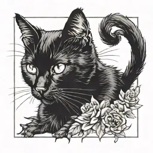 Simple Black Cat