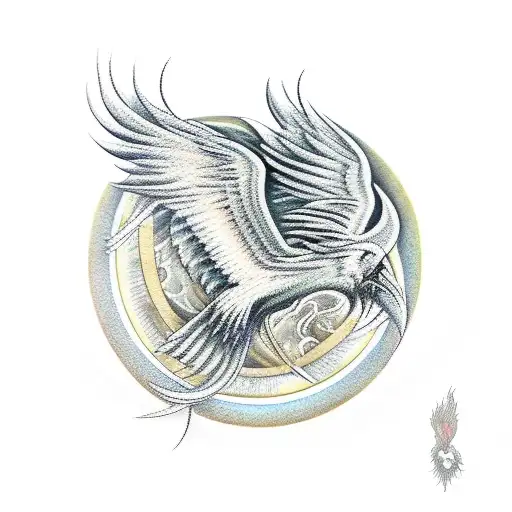 Phoenix Rising From Fire