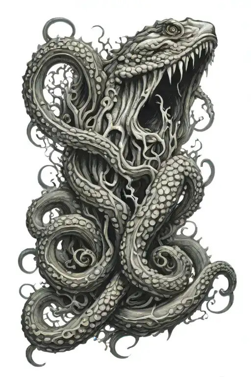 Kraken Emerging From The Depths