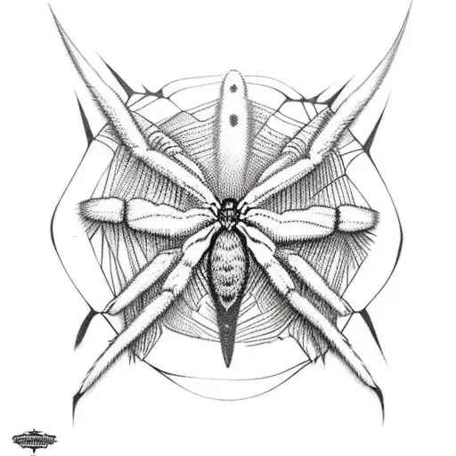 A Razor Slitting A Spider Web