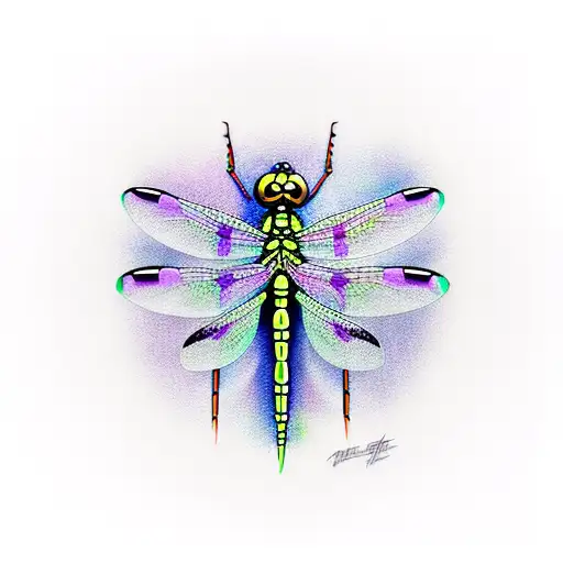 Dragonfly With Purple Hue