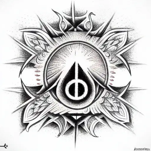 Symbol Of Anarchism On Fire