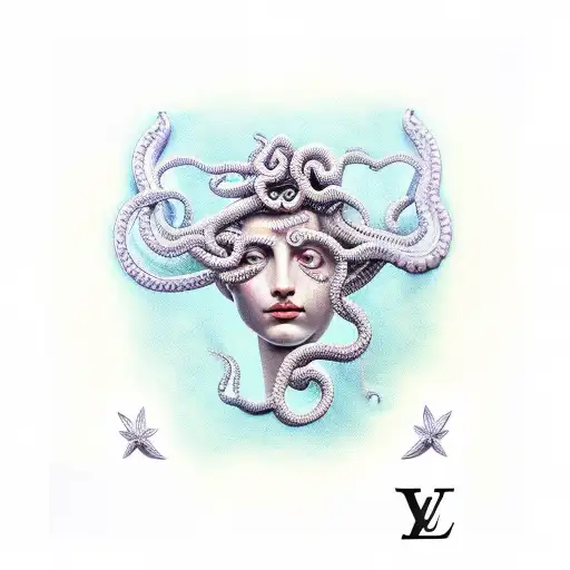 Medusa With Louis Vuitton Bikini