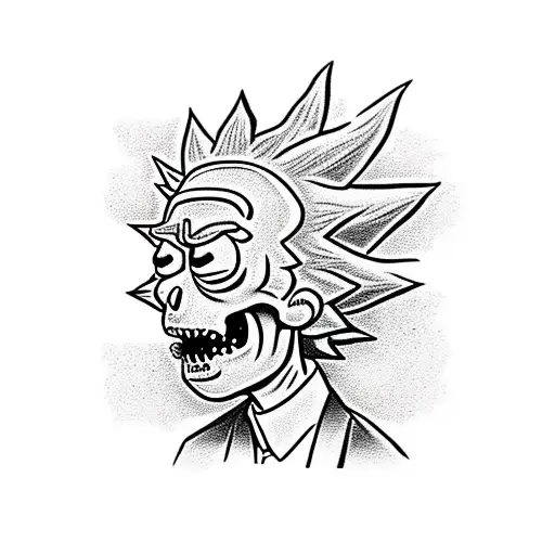 Rick And Morty Skull Weed