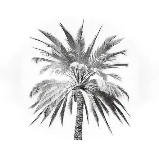 Palm Tree Surrounded By Angels