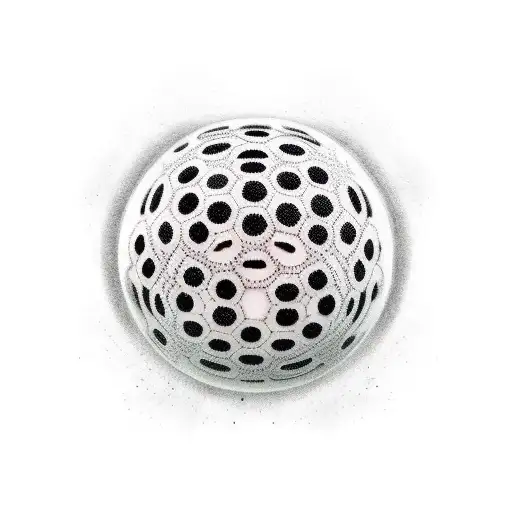 Floorball Stick And Balls Abstract Design