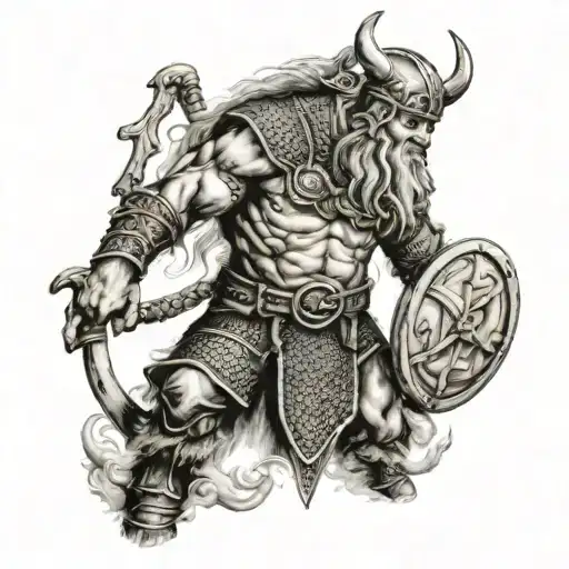Viking Warrior Full Body