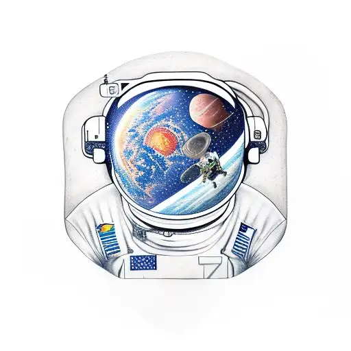 Astronaut In The Space