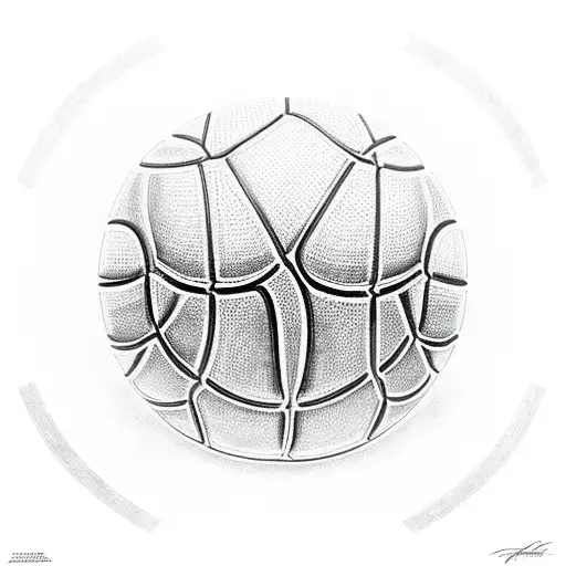 A Dotwork Portrait Of Yourself Playing Basketball With The Words '212 Hoops' Incorporated