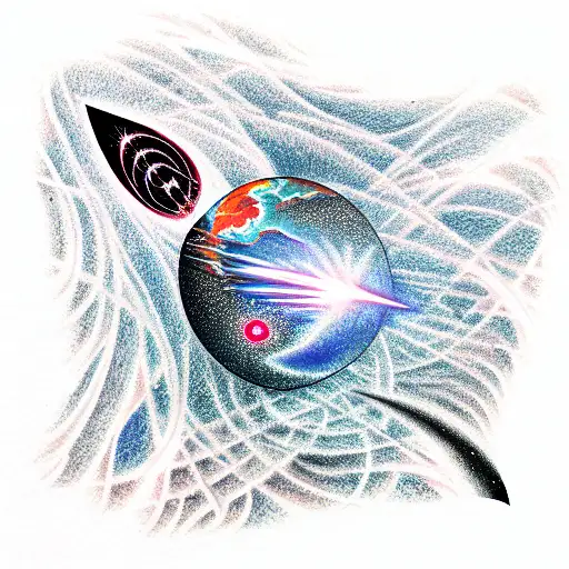 Pulsar Fire In Planet Laser