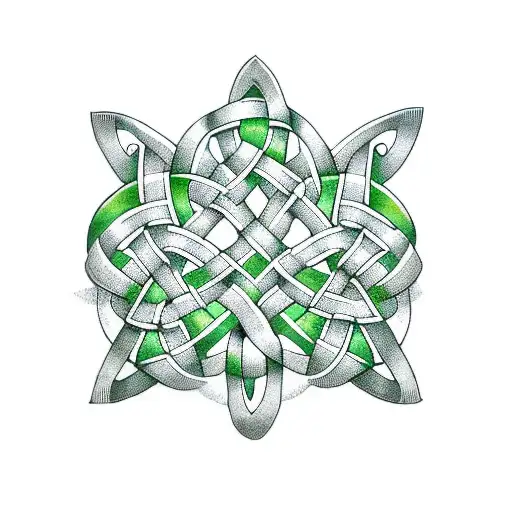 Celtic Knot Shaped Like A Shamrock