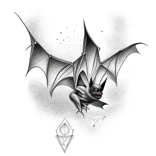 Bat Anatomy Drawing With Labels