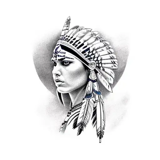 Atlanta Braves With Female Indian Head