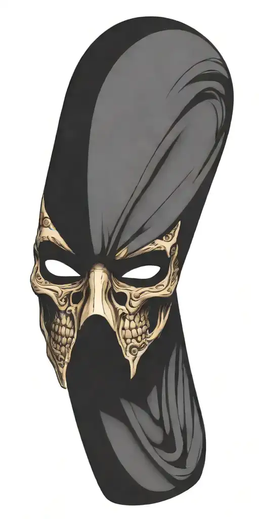 Half-skull Theatrical Mask