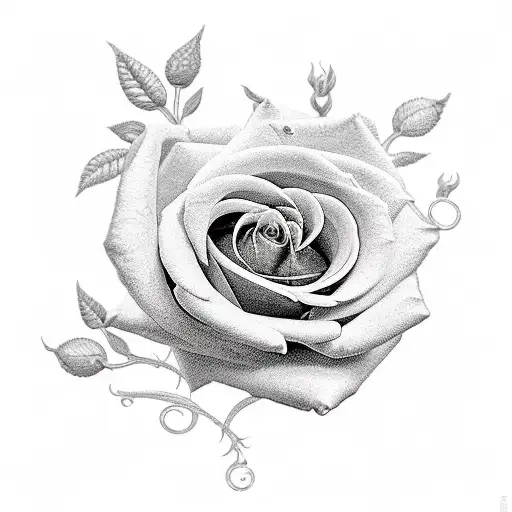 Roman Numerals With Roses