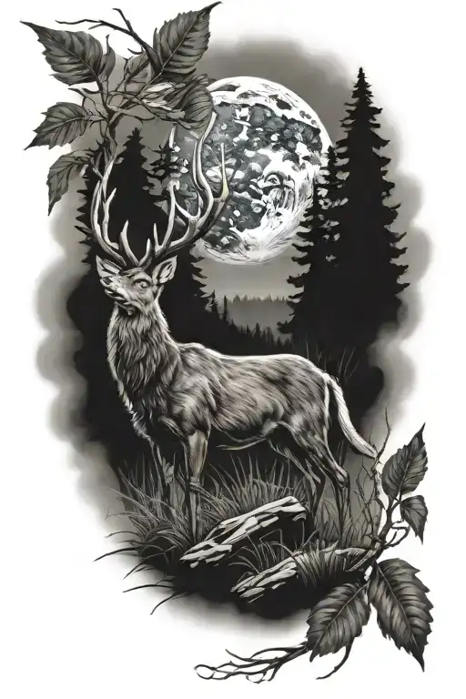 Hunting And Nature Scene