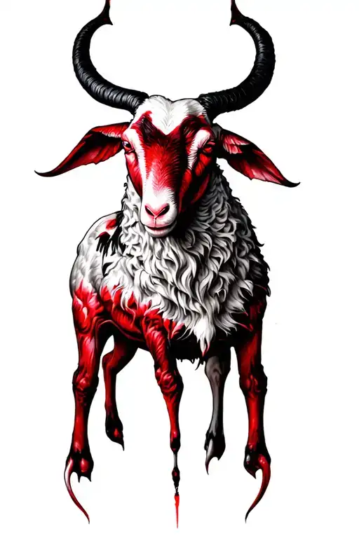 Lamb Of Satan Red Black