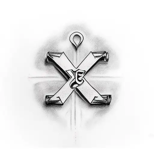 Cross With Love Yourz Written Inside