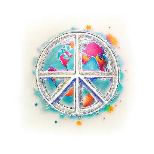 Travel Lover And Peace Sign Combination